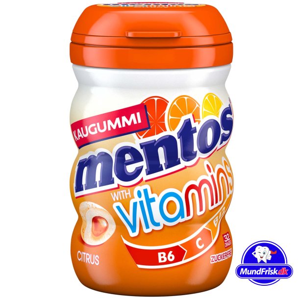 Mentos Tyggegummi Citrus Vitamins 32 stk.
