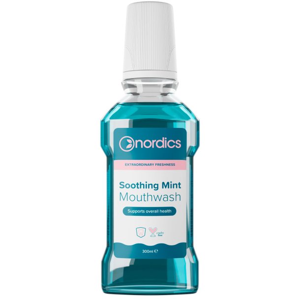 Naturlig Fluor Mundskyl NORDICS Soothing Mint Salvie 300ml
