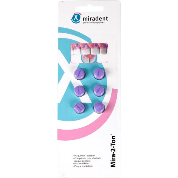 Miradent Plaquetest Color tabletter Plaque 6 stk.