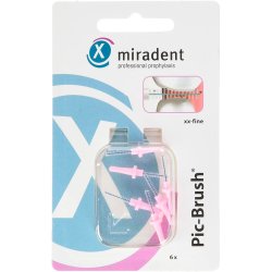 Space brushes Miradent Pic-Brush Refills xx-fine 0,4 mm ROSA