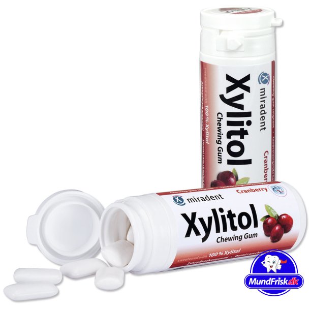Zahnpflege-Kaugummi Miradent Xylitol Cranberry