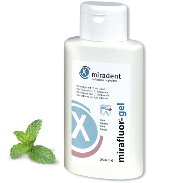 Tandgel Miradent MiraFluor-gel Emalje-H�rdning 250ml MINT
