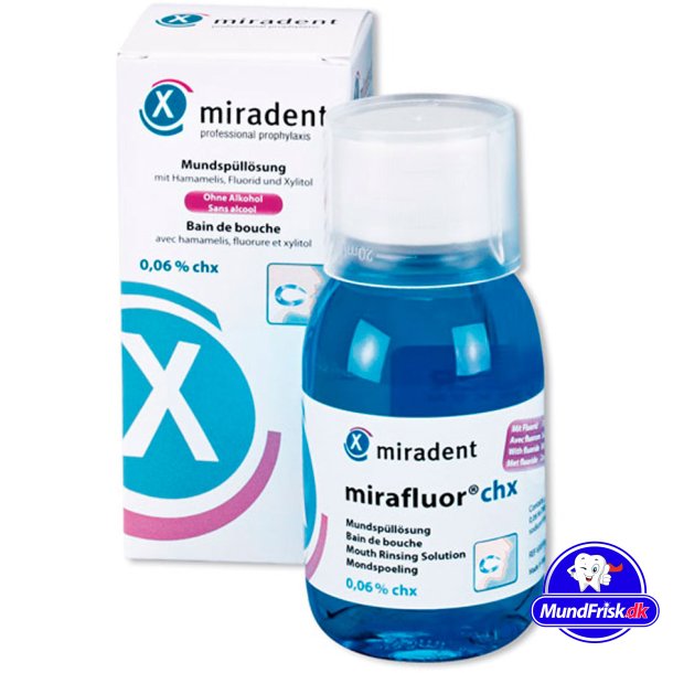 Klorhexidin Mundskyl MIRADENT MiraFluor CHX 0.06 % 100 ml.