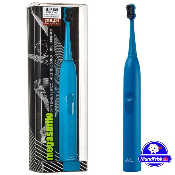 Megasmile Elektrische Zahnbrste Sonic Black Whitening Pacific BLUE