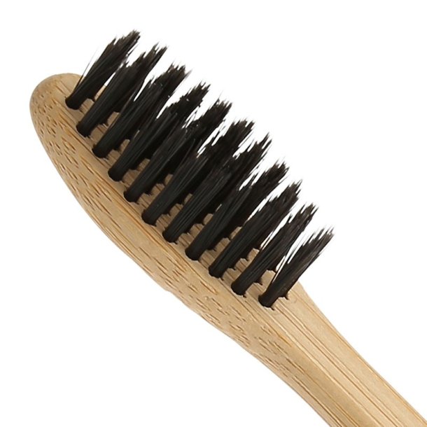 MundFrisk Bambus Tandbrste - Organisk - Sorte blde brstehr