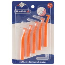 MundFrisk Gap borstar med handtag - 0,7 mm - Orange