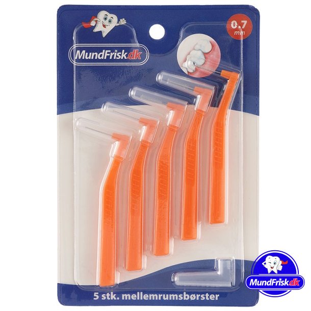 MundFrisk Gap brster med hndtak - 0,7 mm - Oransje