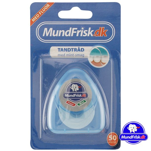 MundFrisk Tandtrd med fluor og mint-smag - 50 mtr.
