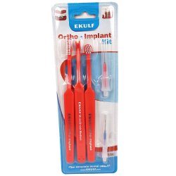 Ekulf Orthodontisk/Implantat Kit - Tandplejest 5 dele