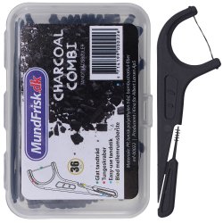 Flosshllare MundFrisk Charcoal Combi Flosser