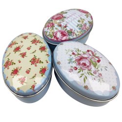 Pillbox Aluminiumrosa dekor Pillbox