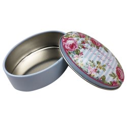 Pillbox Aluminiumrosa dekor Pillbox