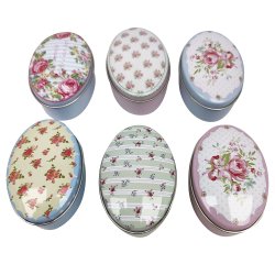 Pillbox Aluminiumrosa dekor Pillbox