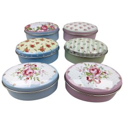 Pillbox Aluminiumrosa dekor Pillbox