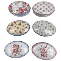 Pillbox Aluminiumrosa dekor Pillbox