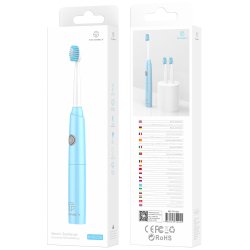 Techancy Batteri Elektrisk tannbrste 2 brstehoder BL