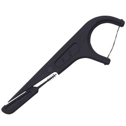 Flosshllare MundFrisk Charcoal Combi Flosser