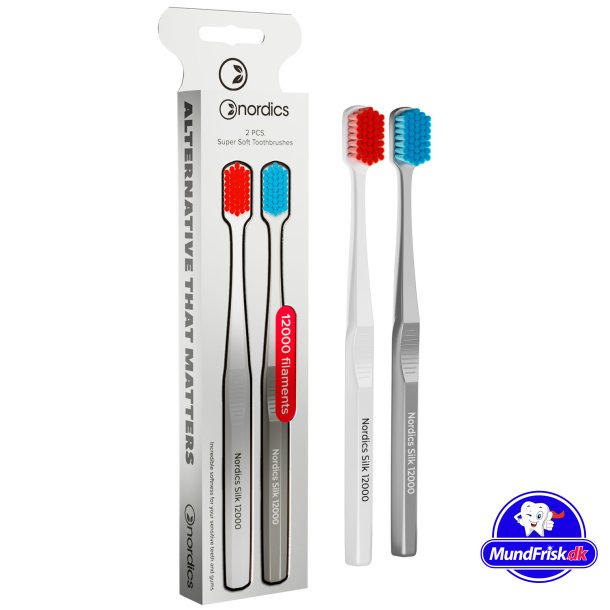Nachhaltige Zahnbrsten 2 Stk. Super Nordics Premium Soft Seide 12000