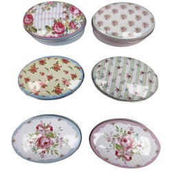 Pillbox Aluminiumrosa dekor Pillbox