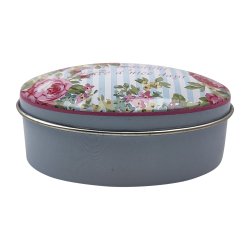 Pillbox Aluminiumrosa dekor Pillbox