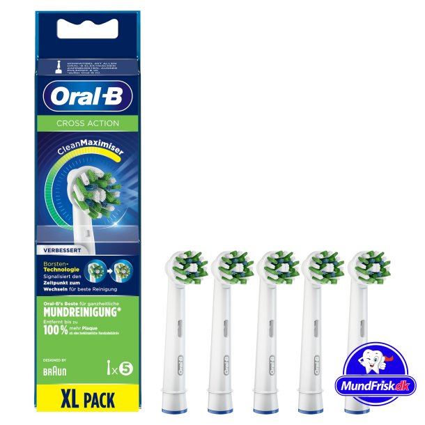 5 St&uuml;ck Oral-B CrossAction CleanMaximiser B&uuml;rstenk&ouml;pfe