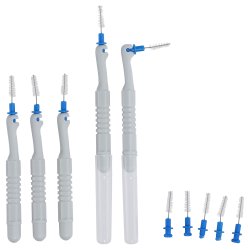 Mellemrumsbrster 1.0 - 1.2 mm - St med 5 stk. + 5 Refills - BL