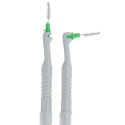 Mellemrumsbrster 0.8 mm - St med 5 stk. + 5 Refills - GRN