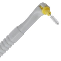 Mellemrumsbrster 0.7 mm - St med 5 stk. + 5 Refills - GUL