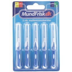 MundFrisk S Mellomromsbrster 0,8 mm - 5 stk. - Bltt