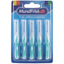 MundFrisk M Mellemrumsbrster 1.0 mm - 5 stk. - Grn