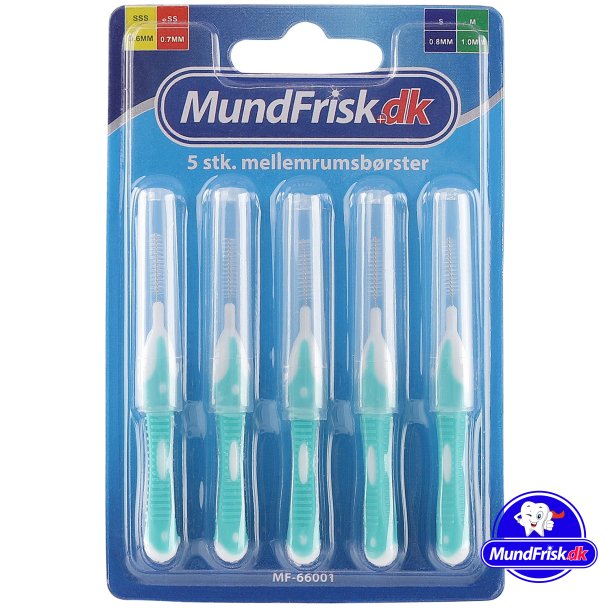 MundFrisk M Mellemrumsbrster 1.0 mm - 5 stk. - Grn