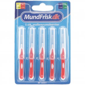 MundFrisk SS Gapborstar 0,7 mm - 5 st. - Rtt