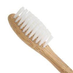 MundFrisk.dk Bambu tandborste - Medium Mjuk - Vita borst