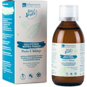 Naturlig munnvann La Saponaria Ekstra fersk mynte og Solidago