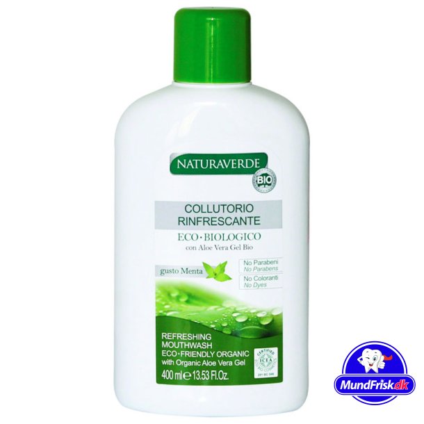 Bio-Aloe-Vera-Mundwasser Naturaverde 400 ml.