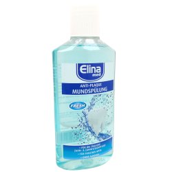 Elina Fresh Anti-Plaque Munnvann uten alkohol - 250 ml.