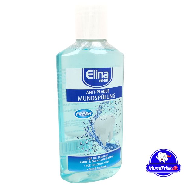Elina Fresh Anti-Plaque-Mundwasser ohne Alkohol - 250 ml.