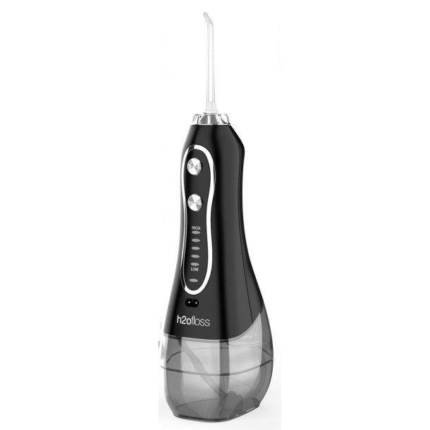 MundFrisk Hydropulseur h2o Floss Sans Fil Incl. 5 Buses NOIR