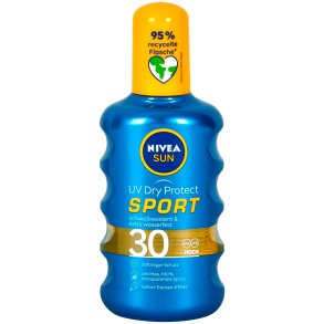 Nivea Sun Sunspray UV Dry Protect Sport SPF 30 Solskyddsmedel 200 ml