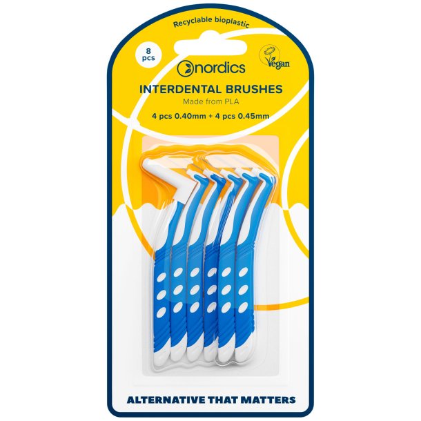 Bredygtige Mellemrumsbrster 8 stk. NORDICS L-shaped 0.40 + 0.45