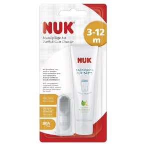 Babytandvrdsset NUK munvrdsset 3-12 mnader