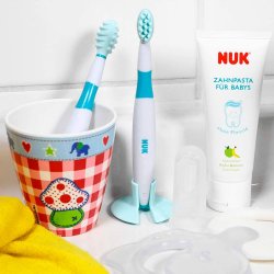 Babytandvrdsset NUK munvrdsset 3-12 mnader