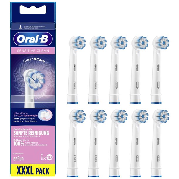 10 stk. Oral-B Sensitive Clean &amp; Care Brstehoveder
