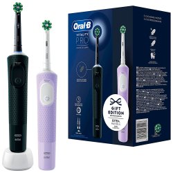 Oral-B Elektriska tandborstar DUO Vitality Pro Black/Violet