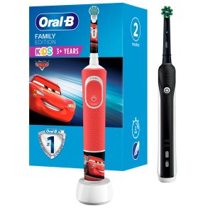 Oral-B DUO El-tandbrster Cars + Pro 700 Family Edition