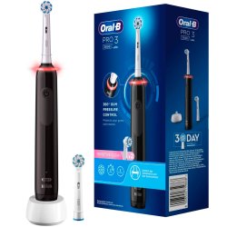 Oral-B Pro 3 3000 Sensitive eltandborste + extra borsthuvud SVART