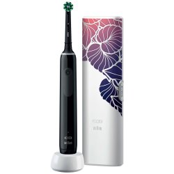 Oral-B Pro 3 3500 Elektrisk tannbrste + Veske Floral Design Edition Sort