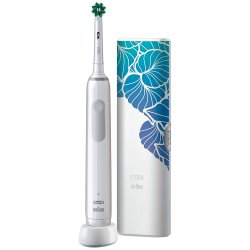 Oral-B Pro 3 3500 Elektrisk tannbrste + Etui Floral Design Edition Hvit