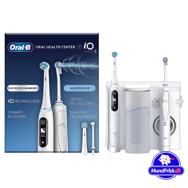 Oral-B iO Series 6 tannbrste + Munnskyller Oxyjet Center
