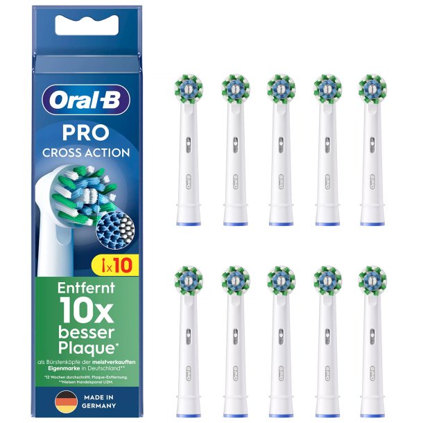 Oral-B PRO CrossAction Borsthuvuden 10 st.